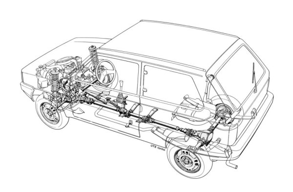 Но за да се случи това, Fiat първо трябва да намери партньор с опит в областта на 4х4 системите. Най-логичният отговор е Steyr-Puch - австрийците от години подготвят машини за армейски нужди (Pinzgauer), пак те помагат на Mercedes и за G-класата. Договорката е на практика Steyer да произвежда цялото задвижване и окачване - съединител, скоростна кутия, кардан, диференциал, спирачки, задна твърда ос. След това те се транспортират до завода на Fiat в Термини Имерезе, Сицилия, където се монтират върху специално подсилено шаси.

