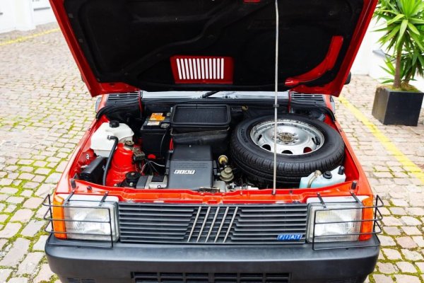 Междувременно от Fiat решават все пак да сменят двигателя, и така първата серийната Panda 4x4 се задвижва от 965-кубиков 4-цилиндров мотор с 48 коня максимална мощност, взет назаем от Autobianchi A112. Малкото автомобилче вече си е спечелило славата на неочаквано добър пистов състезател благодарение на коравия си и податлив на тунинг мотор, така че това е добър избор (по-късно Autobianchi окончателно е погълната от Fiat и изчезва от картата, а последният им модел - Y10, се превръща в Lancia Ypsilon). 
Дори и този "голям" двигател всъщност е толкова компактен, че остава място за резервната гума под предния капак. 
