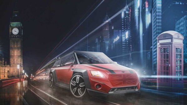 Това е единственият автомобил в списъка, който има електрическа версия в реалния живот. Във всички поколения Mini Cooper бе много успешен модел, въпреки че е малко вероятно да стане популярен в този си вид. Идеята за британското знаме на радиаторната решетката обаче не е никак лоша.