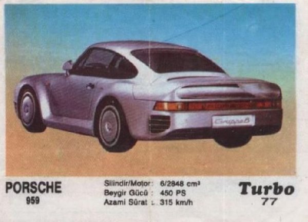 Пълна серия от 100 картинки "Turbo".