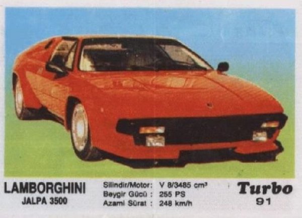 Пълна серия от 100 картинки "Turbo".