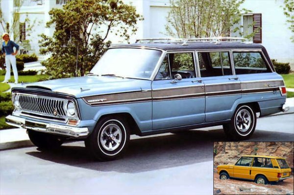 Възприеман като пионер: Range Rover (1970 година)

Истинския пионер: Jeep Super Wagoneer (1966 година)

В наши дни, когато SUV-овете са най-търсеният сегмент, а супер-луксозните версии са толкова задължителни, че дори Rolls-Royce пусна такава, трудно е да си спомним времето, когато комбинациято от лукс и SUV беше противоречие . И тогава Range Rover се появи, за да промени всичко това.

Всъщност, както Jeep победи Land Rover при офроудъра, така е и няколко години напред в създаването на доста по-луксозна версия на SUV. Още през 1962 г. може да си купи Wagoneer с 6-цилиндров двигател и дори независимо предно окачване. Но Super Wagoneer от 1966 г. беше нещо друго - SUV, предлагаше много лукс.
Четири години преди Range Rover да влезе в продажба, на пазара имаше SUV с 5,4-литров V8 двигател, автоматични скорости, серво-управление, климатик и кожени седалки. Jeep го нарече „най-необичайното луксозно комби, създавано някога“. Всъщност това беше правилната идея в неподходящ момент – произведена е е в малки количества и сега е почти напълно забравена.