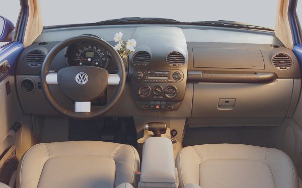 Представяйки легендарния модел Beetle в новата му модерна интерпретация в навечерието на хилядолетието, Volkswagen, подобно на BMW с марката Mini, се впуснаха в преследване на красивото и необичайното, което може да заинтересува, забавлява и изненада както съществуващите, така и потенциалните купувачи на новия модел. В един момент дизайнерите излязоха с идеята да добавят нетривиален аксесоар към интериора - ваза за цветя.