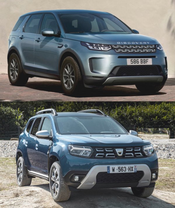 Вместо чистокръвен Land Rover Discovery Sport можете да вземете Dacia Duster
