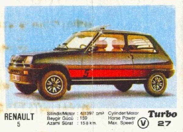 Пълна серия от 100 картинки "Turbo".