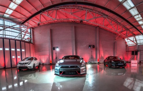 Три Nismo модела при премиерата им в България - Nissan GT-R Nismo, Nissan Juke Nismo RS и Nissan 370Z Nismo.  