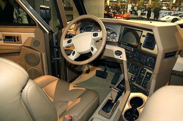 В днешно време не може да изненадате никой с кожен салон, независимо дали говорим за клиенти на Mercedes или Opel. В добавка фирмите предлагат какво ли още не за да се чувствате "по-така" в колата си - детайли от карбон, дърво и дори гранит (в някои модели на Mercedes). Но балтийската компания Dartz надмина всички в декорацията на бронирания всъдеход Kombat T98. Кожата използвана в салона на модела бе от гениталии на кит, което май дойде в повече на всички. Разбира се, след гневната реакция на природозащитници от цял свят, впоследствие от компанията се отказаха от този меко казано странен материал.