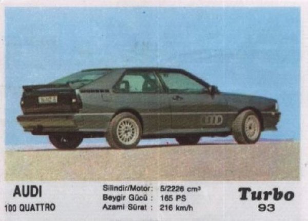 Пълна серия от 100 картинки "Turbo".