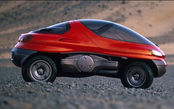 През 1992 година Renault представи един изключително необичаен концептуален модел, наречен Racoon. Проектиран за пресечен терен, автомобилът е способен да се движи и по вода. Друга забележителна негова характеристика е регулируемият пътен просвет, който се управлява с натискането на един бутон благодарение на напълно независимо електрохидравлично окачване. 

Превозното средство разполага още с камери вместо странични огледала, прибиращ се стъклен покрив и навигационна система. Тази амфибия се задвижва от 3,0-литров двигател с мощност 262 конски сили, съчетан с ръчна скоростна кутия и система за задвижване на всички колела.
