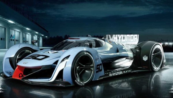 Hyundai никога не е правил суперавтомобил, поне такъв, който можете да си купите. Концептуалният Hyundai N 2025 Vision Gran Turismo от 2015 г. е най-близкият до хиперавтомобил от висок клас с емблема на Hyundai на капака. Една от многото концепции, създадени за видеоиграта Gran Turismo, Hyundai Vision GT разполага с теоретичните 872 конски сили мощност и може да ускори от 0 до 100 км/ч за по-малко от 3 секунди.