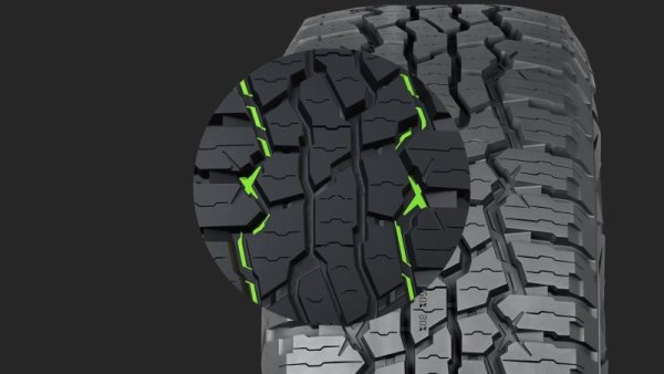 Един от главните рискове при офроуд, особено на скорост, е някой остър камък да не пробие гумата. Ние имахме такъв случай с Land Rover Defender на връх Ком (виж линка под статията). Затова при Outpost AT има специално проектирана шарка, наречена Gravel Guard, която не позволява на острите камъчета да пробият гумата.
