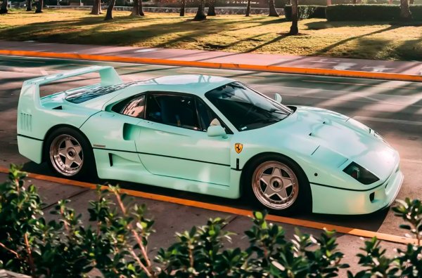 Суперколата в специална ментова цветова схема е закупен за 1 792 500 долара. Автомобилът идва с модел в мащаб 1:18 от Amalgam. Първоначално това е било стандартно F40, което е произведено през февруари 1991 г. и е изпратено в Германия.
