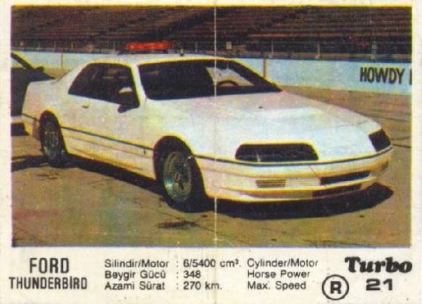 Пълна серия от 100 картинки "Turbo".