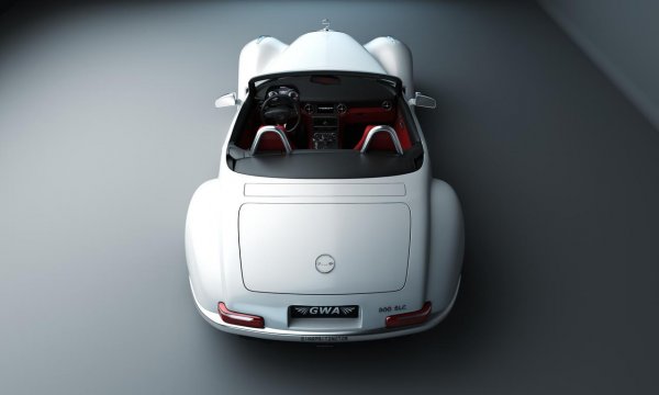 GWA 300 SLC - уникален автомобил, изработен от Gullwing America за клиент от Източна Европа. Колата е вдъхновена от Mercedes 300 SC и използва базата на SLS AMG Roadster