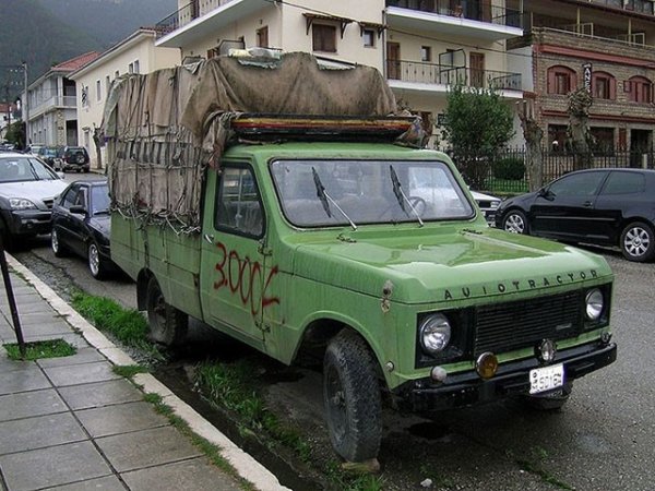 Търговската марка на атинската фирма „K. Zacharopoulos A.B.E.E. започва през 1954 г. с внос на офроуд превозни средства от Румъния и Индия. Но впоследствие през 1975 г. представя собствен модел - Balkania Autotractor 4x4. Когато Гърция променя законите през 1984 г. и колите от селскостопанска техника се считат отново за автомобили, производството е ограничено.
