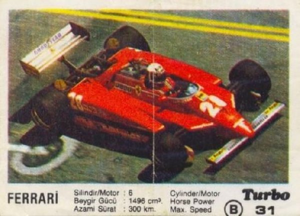 Пълна серия от 100 картинки "Turbo".