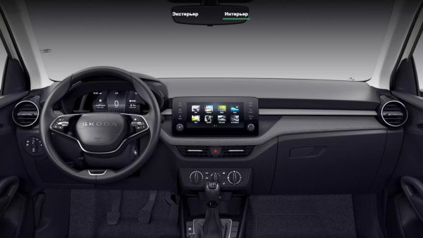 Кабината разполага с блок за управление на печката и климатика, познат от 1990-те години на миналия век, "компромисна" медийна система с 8-инчов сензорен екран и аналогови шайби. Виртуално табло, камера за обратно виждане и многофункционален волан също са налице.