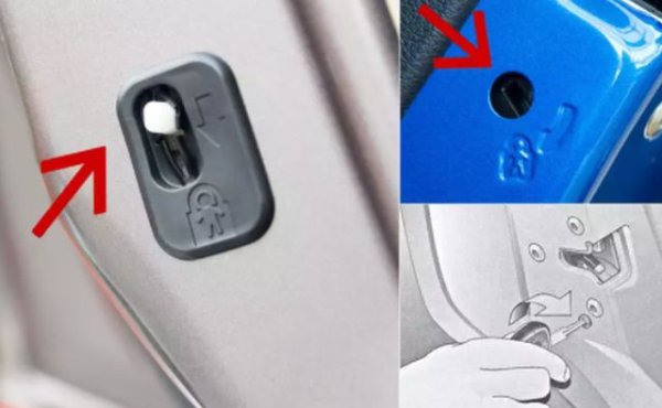 Ако нямате деца, вероятно не знаете за този лост. Понякога обаче дори шофьорите, които редовно превозват деца, не знаят за тази функция. Така е, защото в съвременните автомобили заключването на вратите се извършва с един бутон. В същото време вратата не може да се отвори отвън, но е възможно отвътре. Децата стават по-активни с напредване на възрастта и могат случайно да дръпнат бутона и да отворят вратата отвътре, докато шофирате. 

За да предпазите детето, трябва да намерите лоста в края на задната врата и да го преместите в друга позиция. Сега вратата може да се отваря само отвън. В този случай централната ключалка трябва да бъде отключена. Подобен лост се предлага и на другата задна врата. 

При някои марки автомобили вместо лост има аналог на ключалка. Инструкциите могат да бъдат прикрепени отстрани. С конвенционален ключ за запалване трябва да завъртите сърцевината в хоризонтално положение, а вратата може да се отваря само отвън.