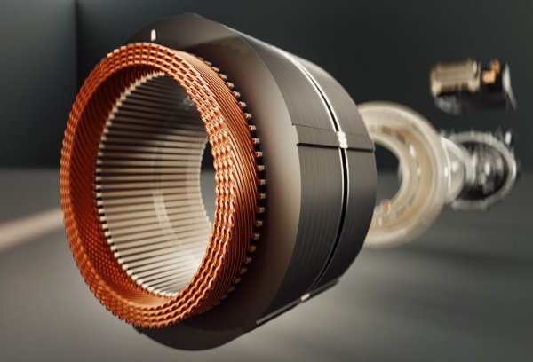 Електромоторите на Lucid използват медни фибни намотки, преплетени в сложен сплит - това едновременно прави магнитните полета по-ефективни и премахва нуждата от спойки. За да се охлажда моторът, директно върху намотките се впръсква течност, доста сходна с маслото за скоростни кутии. В средата на мотора има миниатюрен диференциал. Агрегатът на Lucid използва по-малко от половината количество мед, нужно за мотора на Tesla Model 3, но осигурява с 56% повече мощност. 
