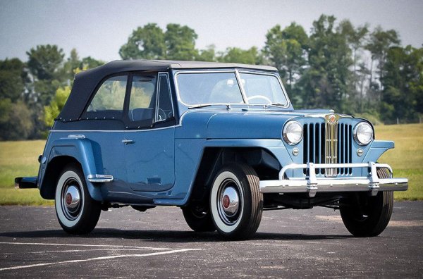 На снимките автомобилът не създава впечатление за гигант, всъщност е дори по-компактен, отколкото може да си представим - дължината му е 4420 мм, а междуосието е 2642 мм. Гамата от двигатели включва 2,2-литров четирицилиндров Go-Devil и 2,6-литров редови шестцилиндров агрегат Hurricane. Модификация с V8 не e предложена, но въпреки това цената за времето си е наистина астрономическа - около 1900 долара. В резултат на това Jeepster издържа само от 1948 до 1950 г. и се продава в 19 132 копия.