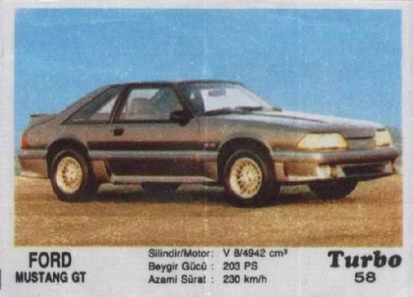 Пълна серия от 100 картинки "Turbo".