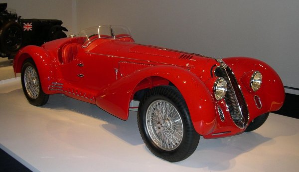 Alfa Romeo 8C 2900B Roadster, с който Карло Пинтакуда завършва втори в легендарното Mille Miglia през 1938