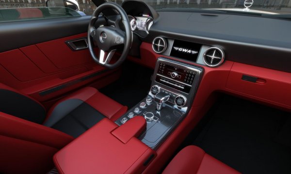 GWA 300 SLC - уникален автомобил, изработен от Gullwing America за клиент от Източна Европа. Колата е вдъхновена от Mercedes 300 SC и използва базата на SLS AMG Roadster