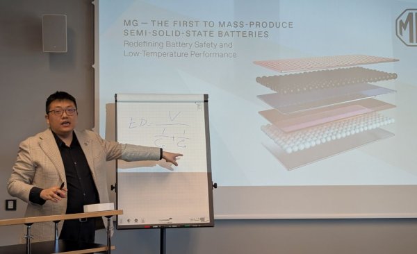 Технологията позволява на MG чувствително да повиши волтажа на отделните клетки. Днешните стандартни LFP клетки поддържат 3.2 волта напрежение - надхвърлянето на тази граница прави клетките нестабилни и може да предизвика верижна реакция. 
При първото поколение SolidCore, което се влага в MG 4 Urban, напрежението е 3.83 волта, а в следващата версия, която вероятно ще дебютира скоро в по-големите модели на MG, то ще се повиши до 4.5 волта. 
