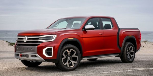 Заради високите вносни мита Volkswagen не може да продава лекотоварния си пикап Amarok в САЩ. Тази машина обаче е от среден клас, като се появи за първи път през 2018 година, с което даде известна надежда за появата на подобен модел на американския пазар.