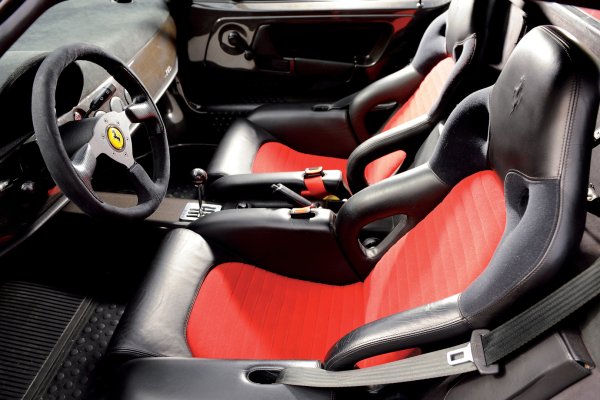 Атмосферният 4,7-литров V12 (519 к.с.) със сух картер и фантастичен звук е производно на формулата на двигателя от автомобила Ferrari 641 от 1990 г. За сравнение, предишният F40 имаше 2.9-литров V8 с два турбокомпресора (478 к.с.).
