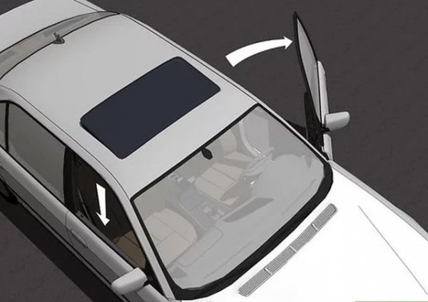 Ако автомобилът остане на слънце дори за половин час, температурата вътре лесно може да надхвърли 60 градуса по Целзий. Да влезете в този ад и веднага да включите климатика на възможния минимум е опасно. Много по-ефективно е първо да проветрите салона, така че нагорещеният въздух да излезе. Доказано работещо средство е да отворите прозорец от едната страна на колата, и след това няколко пъти (7-8) да отворите и затръшнете срещуположната врата. Тези една-две минути усилие могат да понижат вътрешната температура с 10-15 градуса. 
