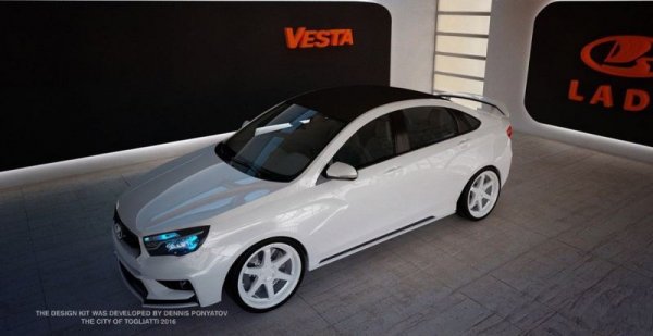Тунинг за Lada Vesta от руското ателие Verge Kit