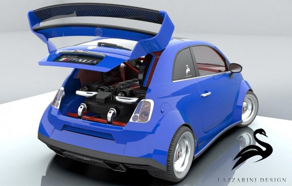 Lazzarini Design 550 Italia - Fiat 500 с двигател Ferrari
