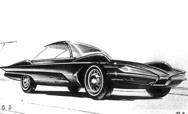 Проект на Брак за спортен автомобил. В тези рисунки няма и помен от обичайния за Mercedes дизайнерски език. Но част от идеите залягат в създаването на може би най-емблематичния Mercedes изобщо