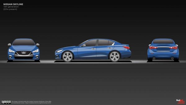 Настоящото поколение дебютира през 2013. Този път то в голяма степен е подобно на седана Infiniti Q50. Япония не получава Skyline версия на купето Infiniti Q60. Рестайлингът през 2019 г. дава на Skyline по-различна предница с новата V-образна решетка на Nissan, която леко напомня GT-R. В момента бъдещето на Skyline е загадка, предвид разклащането на бизнеса в алианса Renault-Nissan-Mitsubishi. Според слуховете Infiniti и Nissan може да започнат да споделят повече компоненти, а Infiniti дори да загуби моделите си със задно задвижване. Ако това стане, бъдещият Skyline може да бъде с предно предаване за първи път от над 60 г.