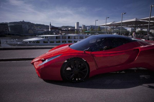 Fahrradi Farfall FFX - реплика на Ferrari FXX, която се задвижва с въртене на педали 