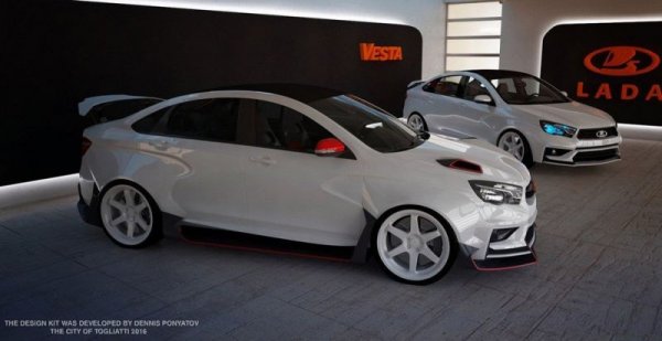 Тунинг за Lada Vesta от руското ателие Verge Kit