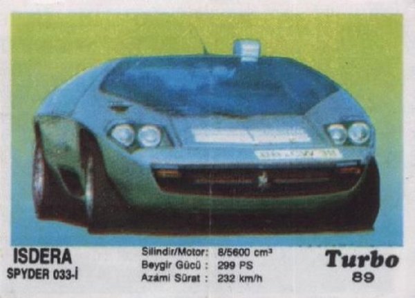 Пълна серия от 100 картинки "Turbo".