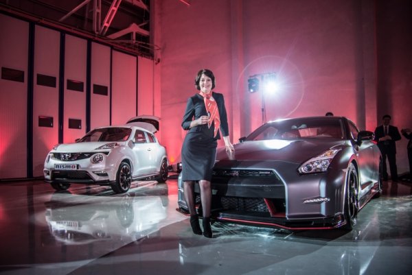 Три Nismo модела при премиерата им в България - Nissan GT-R Nismo, Nissan Juke Nismo RS и Nissan 370Z Nismo.  