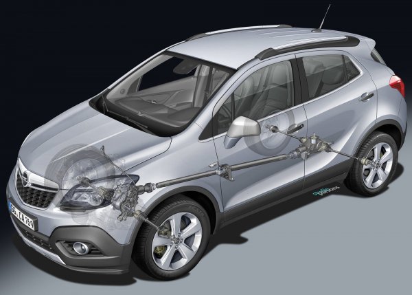 Трансмисията на Mokka е типичната за компактни кросоувъри - или с предно предаване, или 4х4 с електромагнитна муфа, задвижваща задните колела. Във втория вариант задължително трябва да се проверят карданите, лагерите и състоянието на маслото в самата муфа, която е много чувствителна към немарливо отношение. 

Освен това, нейният блок за управление е доста ниско и електрическите му системи са подложени на замърсяване и овлажняване.