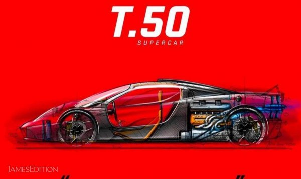 Компанията Gordon Murray Automotive (GMA), основана от бившия инженер от Формула 1 и създател на легендарния McLaren F1 - Гордън Мъри, представи снимки на суперкупето T.50. То прави впечатление с две наистина уникални способности.

Първо, аеродинамиката на каросерията с вентилатор в задната част с цел увеличаване на притискателната сила обещава невероятно показатели. И второ - машината получава атмосферен двигател Cosworth V12 с обем 4,0 литра и мощност 700 к.с., който ще може да се развърта до рекордните 12 100 оборота в минута.

