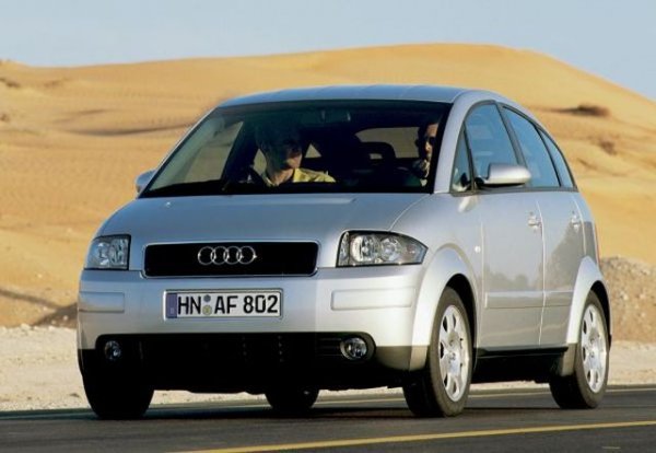 През 1999 на автосалона във Франкфурт дебютира моделът Audi A2, който всъщност представлява близнак на концептуалния A12, показан пак там две години по-рано.
Още от самато начало е ясно, че проектът по направата на високотехнологичен автомобил с алуминиева каросерия ще бъде доста скъп, но в Audi играят „ва банк” и пускат модела в серийно производство. Залага се на ниския разход на гориво, както и на множеството други нестандартни технически и дизайнерски решевия.
Задвижването на най-икономичната версия е поверено на 3-цилиндров турбодизел, който благодарение на специалните гуми и системата „старт-стоп” харчи едва 3 л/100 км. 
