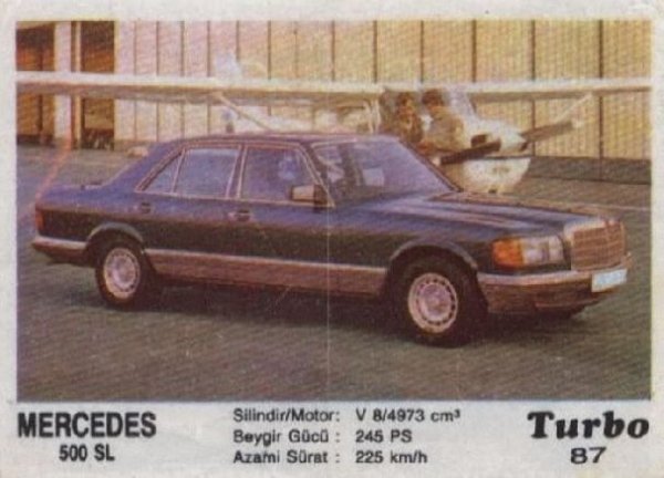 Пълна серия от 100 картинки "Turbo".
