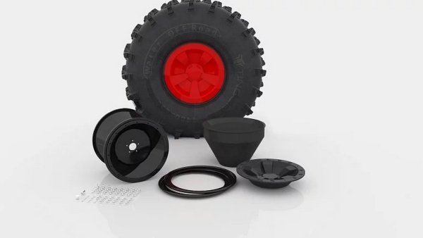 В дисковете и главините се монтират специални елементи, които повишават плаваемостта и предпазват колелата от натрупването на кал. 
Както стана дума, благодарение на специалната конструкция на гумите тази машина може да плава по вода със скорост до 5 км/ч. 
