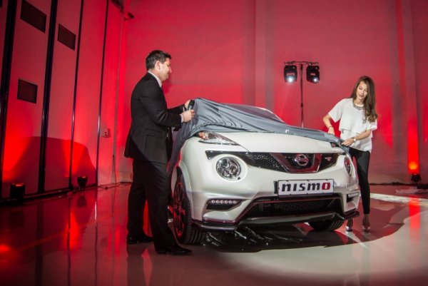 Три Nismo модела при премиерата им в България - Nissan GT-R Nismo, Nissan Juke Nismo RS и Nissan 370Z Nismo.  