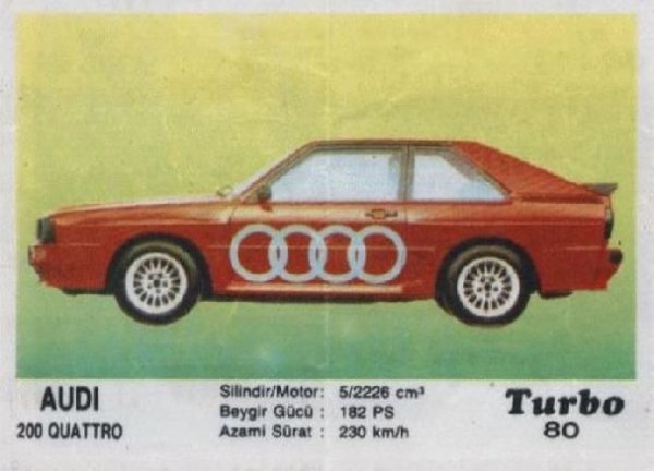 Пълна серия от 100 картинки "Turbo".