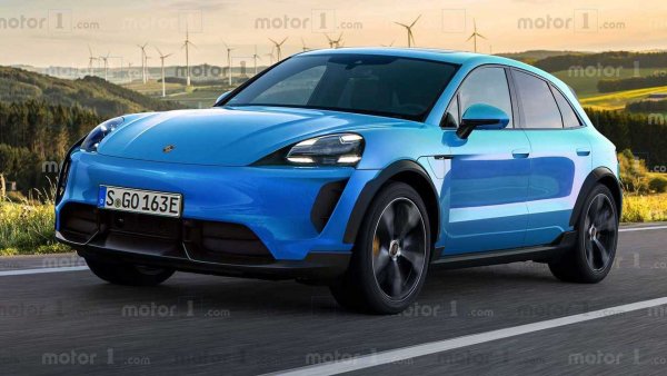 Porsche Macan се разделя на две и заедно с ендотермичната версия пристига електрическата. Премиерата обаче ще бъде едва в края на годината - плановете на компанията бяха нарушени, като се забави основно електрическия вариант, който използва платформата PPE.

Това, което знаем със сигурност е, че с два електрически мотора и 612 к.с., Porsche Macan EV ще бъде по-мощен дори от 911 GT3. Ще има различни варианти, дори само със задно задвижване. Батерията с капацитет 100 кВт/ч трябва да осигури 600 км автономност, като за това помага и усъвършенстваната аеродинамика - ясно се вижда, че това ще бъде SUV-купе!