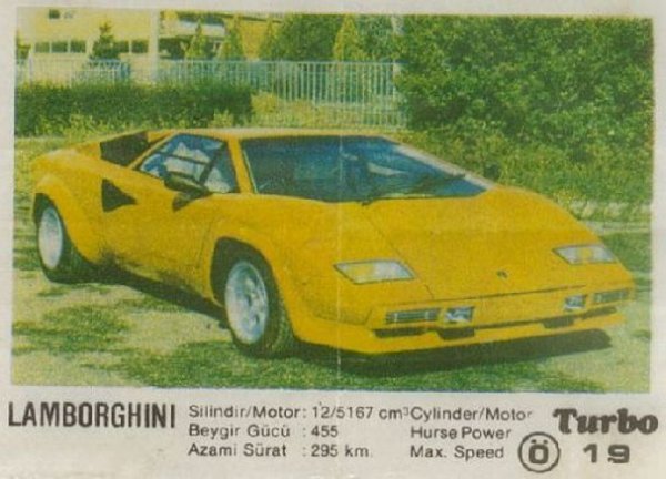 Пълна серия от 100 картинки "Turbo".