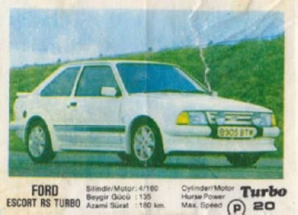Пълна серия от 100 картинки "Turbo".