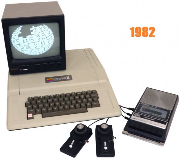 Показателите на Apple II Plus, един от върховете на компютърната техника преди четири десетилетия:
- 48 килобайта RAM 
- 1 мегахерц скорост на процесора
- 140 килобайта дискова памет
- 1695 долара цена (или 4353 долара, преизчислени според инфлацията)

